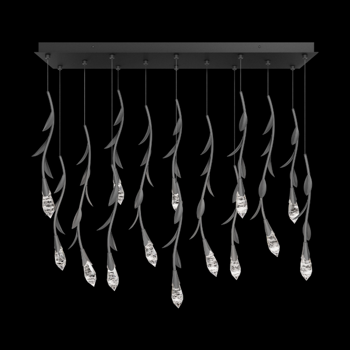 Schonbek S2414L Secret Garden 14-lt 40" LED Pendant - Antique Pewter