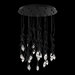Schonbek S2421 Secret Garden 21-lt 26" LED Pendant - Black
