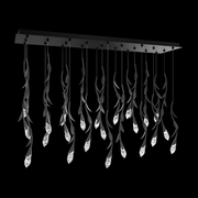 Schonbek S2423L Secret Garden 23-lt 53" LED Pendant - Black