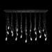 Schonbek S2423L Secret Garden 23-lt 53" LED Pendant - Black