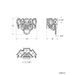 Schonbek S24515 Concetta 2-lt 16" Wall Sconce