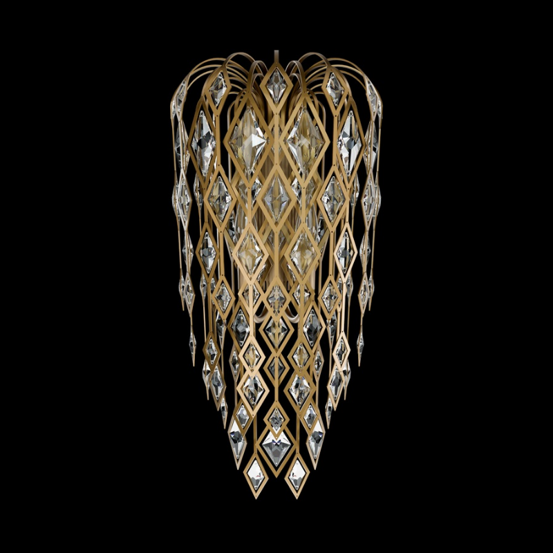 Schonbek S27524 Laureline 2-lt 24" Tall Wall Sconce - Aged Brass