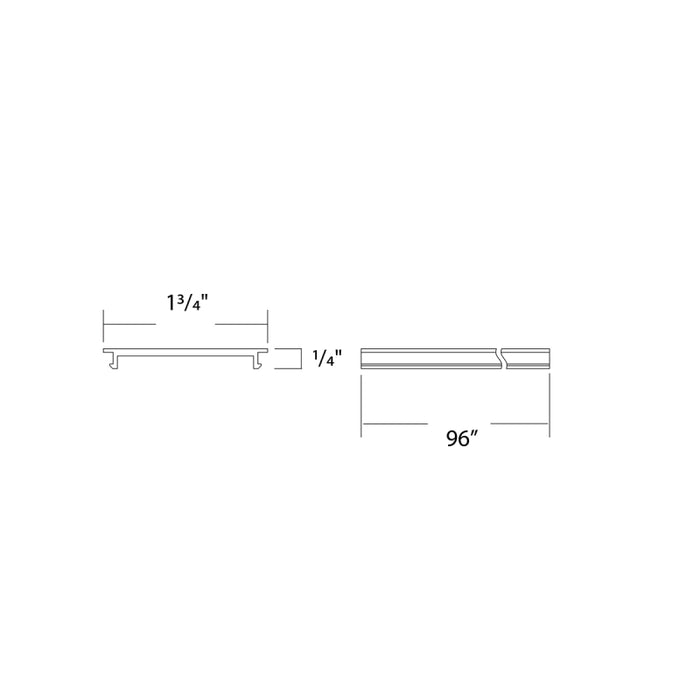 WAC S2C-COV08 Ventrix 8-ft Channel Cover