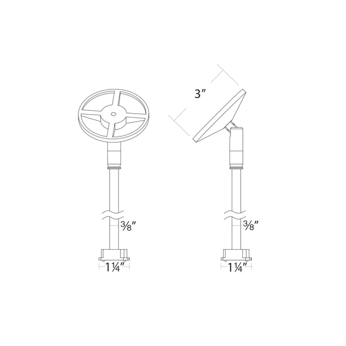 WAC S2C-SS96 Ventrix 96" Sloped Ceiling Stem Suspension