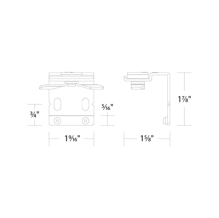 WAC S2C-WB Ventrix Wall and Soffit Mount Bracket