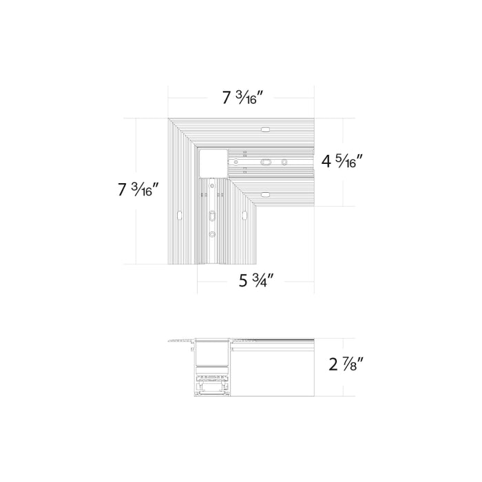 WAC S2CL-L Ventrix Recessed Trimless L Connector