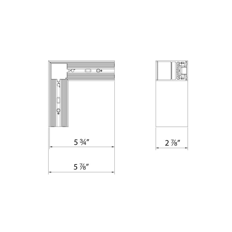 WAC S2CPS-L Ventrix Suspended Surface L Connector
