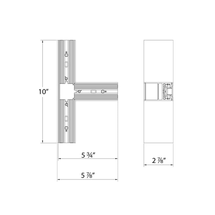 WAC S2CPS-T Ventrix Suspended Surface T Connector