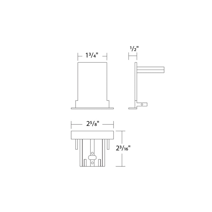 WAC S2CT-EC Ventrix Recessed Trim End Cap