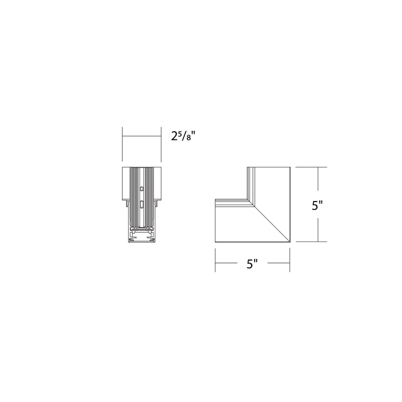 WAC S2CT-IC Ventrix Recessed Trim Inside Corner