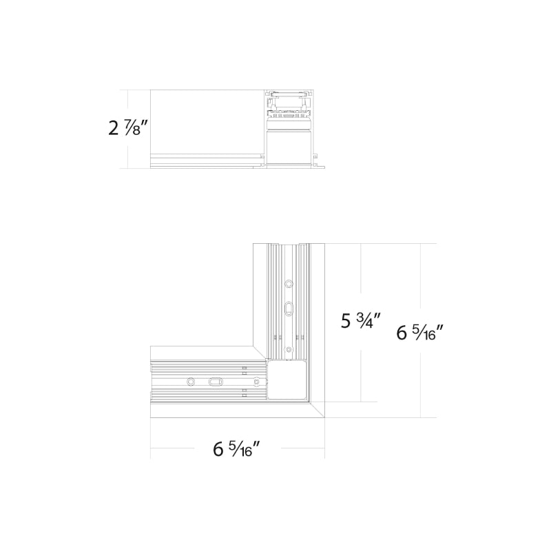 WAC S2CT-L Ventrix Recessed Trim L Connector