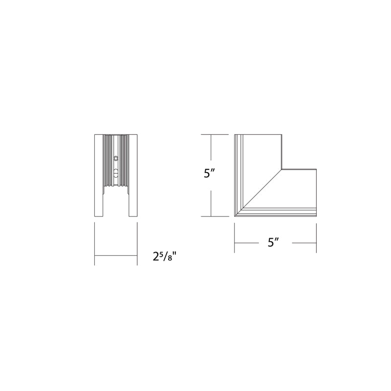WAC S2CT-OC Ventrix Recessed Trim Outside Corner