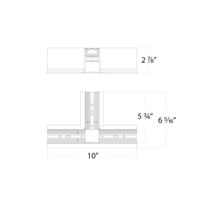 WAC S2CT-T Ventrix Recessed Trim T Connector