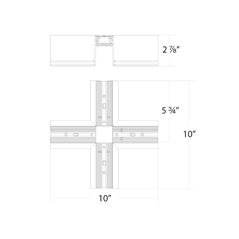 WAC S2CT-X Ventrix Recessed Trim X Connector