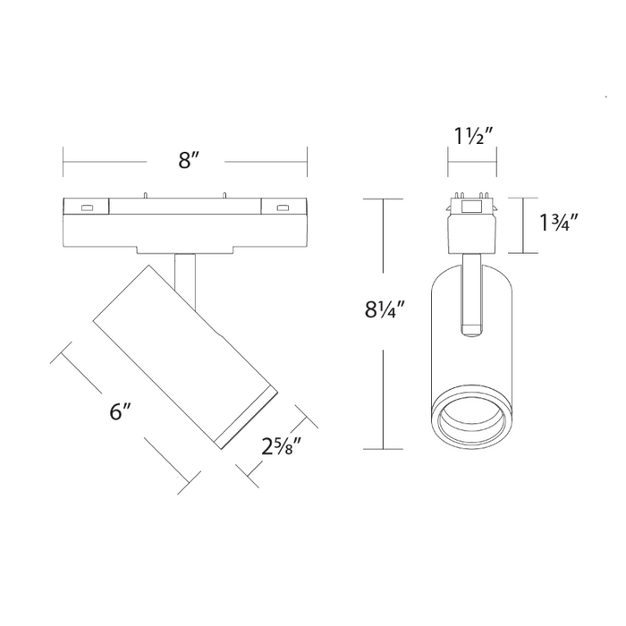 WAC S2FM-1 8" Ventrix 22W FollowMe