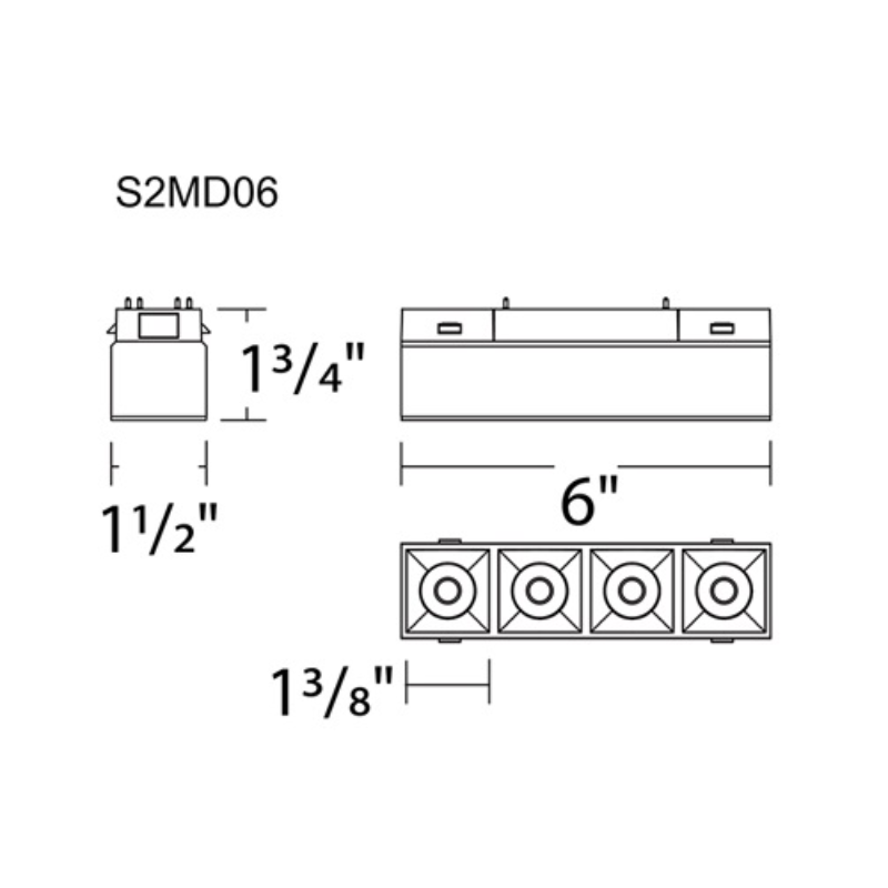 WAC S2MD06-3 6" Ventrix 6W Multi Stealth Downlight