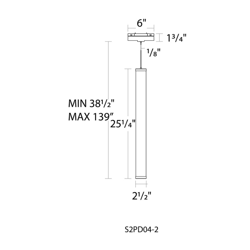 WAC S2PD04-2 6" Ventrix 23W Flare Pendant