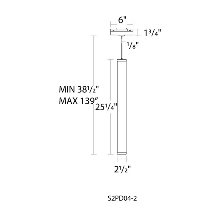 WAC S2PD04-2 6" Ventrix 23W Flare Pendant
