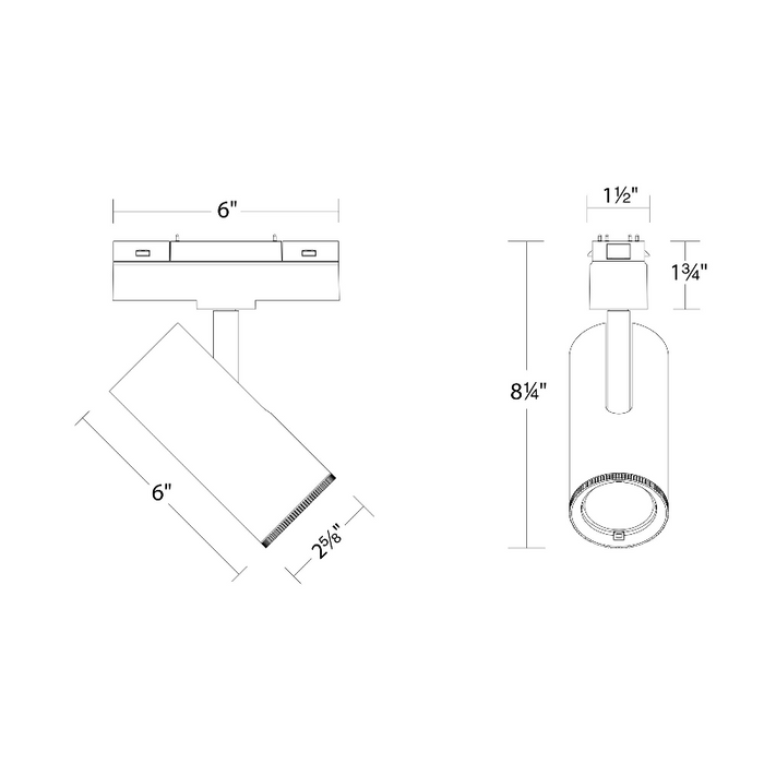 WAC S2SA-2 6" Ventrix 27W Silo