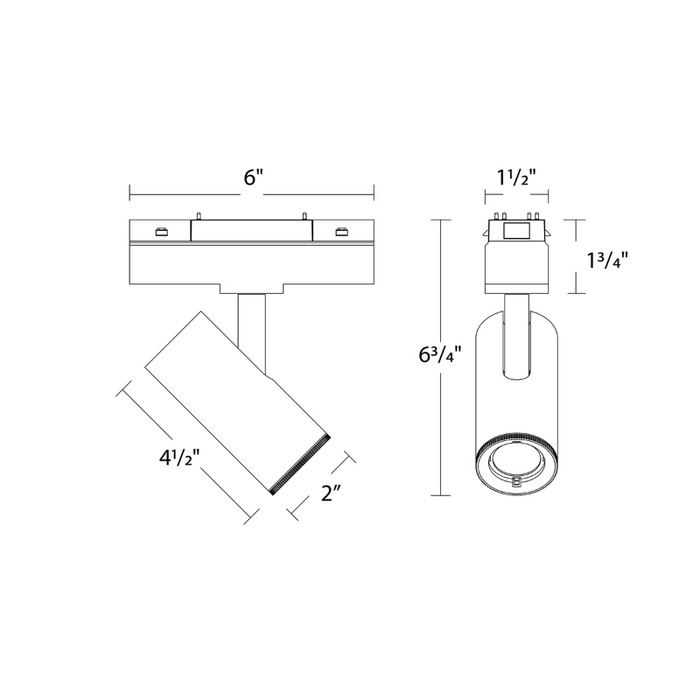 WAC S2SA-1 6" Ventrix 15W Silo Fixed Beam Spot Light