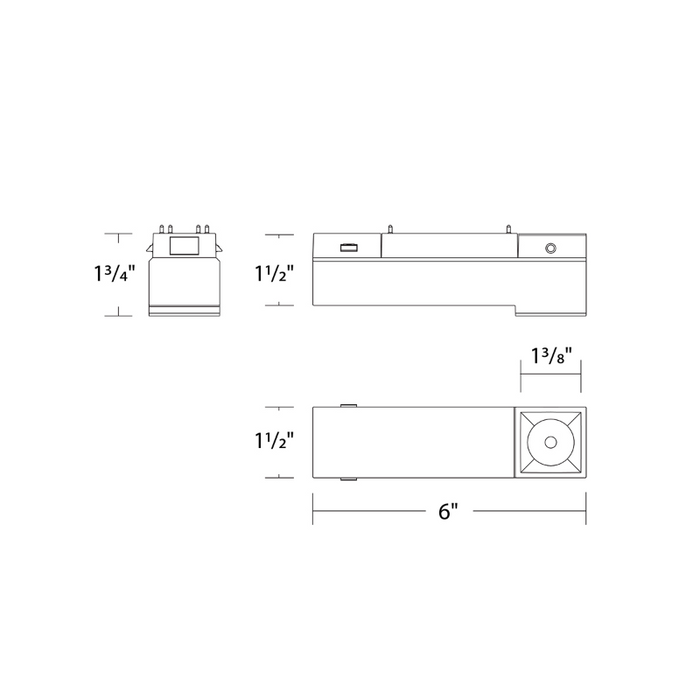 WAC S2SD-1 6" Ventrix 8.5W Stealth Downlight