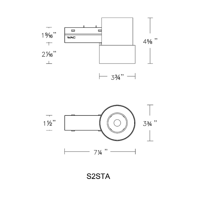 WAC S2STA-1 7" Ventrix 15W Stealth Tube, 50° Beam