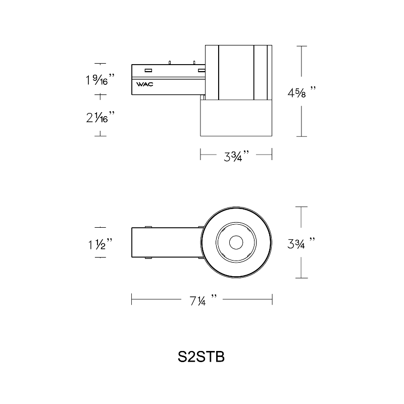 WAC S2STB-1 7" Ventrix 15W Stealth Tube, 38° Beam