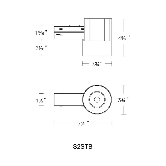 WAC S2STB-1 7" Ventrix 15W Stealth Tube, 38° Beam