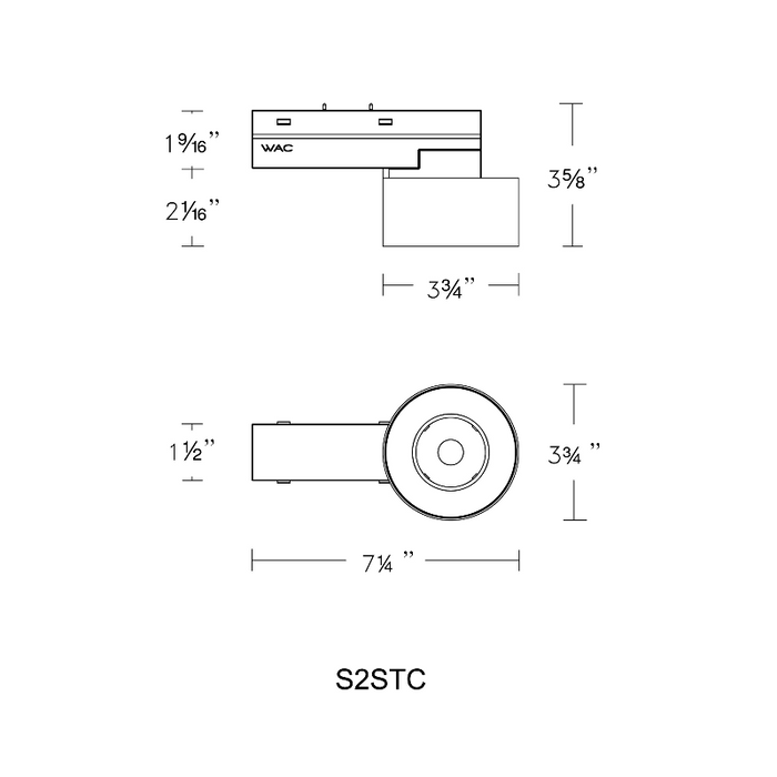 WAC S2STC-1 7" Ventrix 15W Stealth Tube, 38° Beam