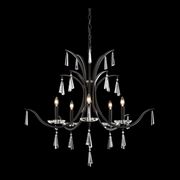 Schonbek S30505 Tinsley 5-lt 34" Chandelier - Ferro Black