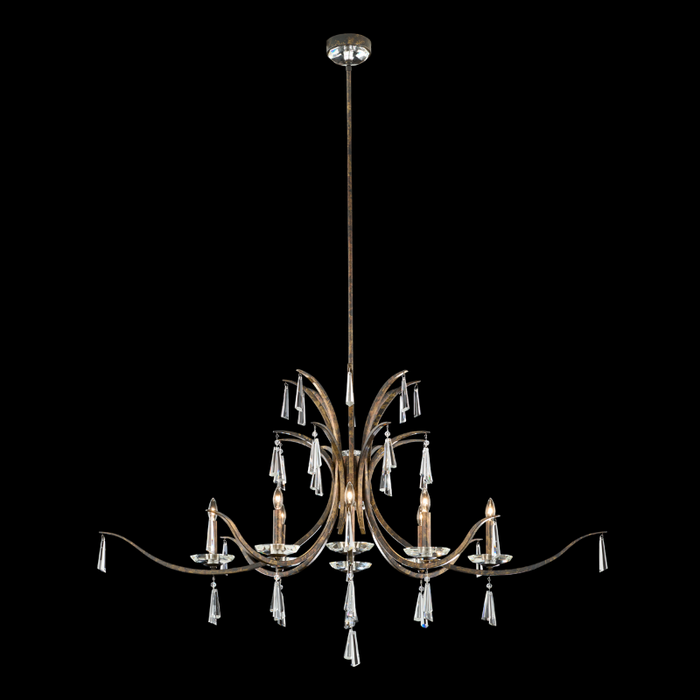 Schonbek S30508 Tinsley 8-lt 53" Chandelier - Heirloom Bronze