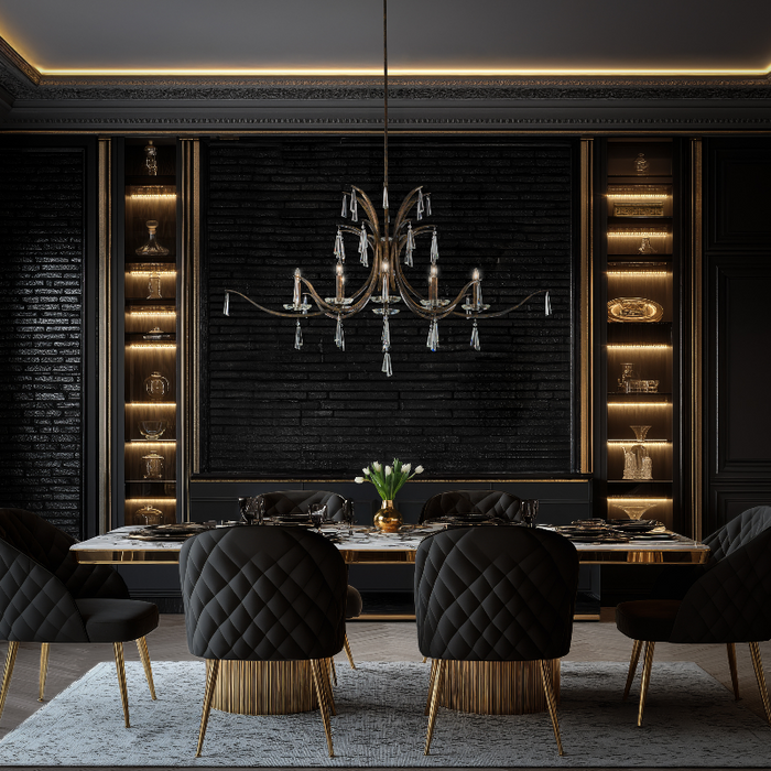 Schonbek S30508 Tinsley 8-lt 53" Chandelier