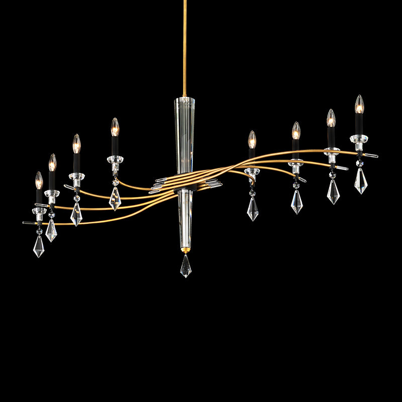 Schonbek S5608 Tempest 8-lt 61" Chandelier