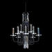Schonbek S5710 Calliope 10-lt 24" LED Chandelier, CCT Selectable - Black