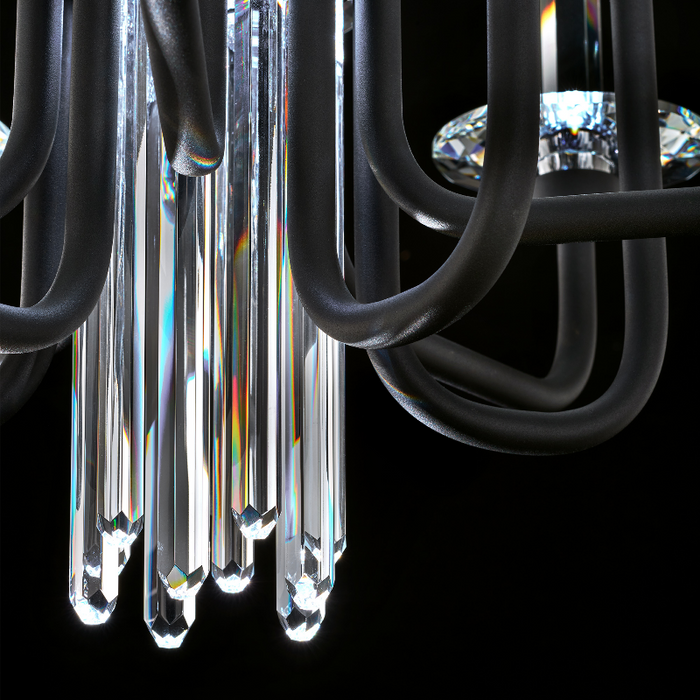 Schonbek S5710 Calliope 10-lt 24" LED Chandelier, CCT Selectable