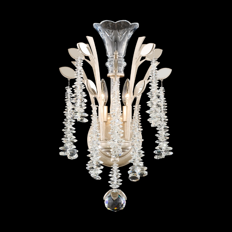 Schonbek S58503 Maclyn 3-lt 21" Tall Wall Sconce - Antique Silver