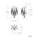 Schonbek S58503 Maclyn 3-lt 21" Tall Wall Sconce