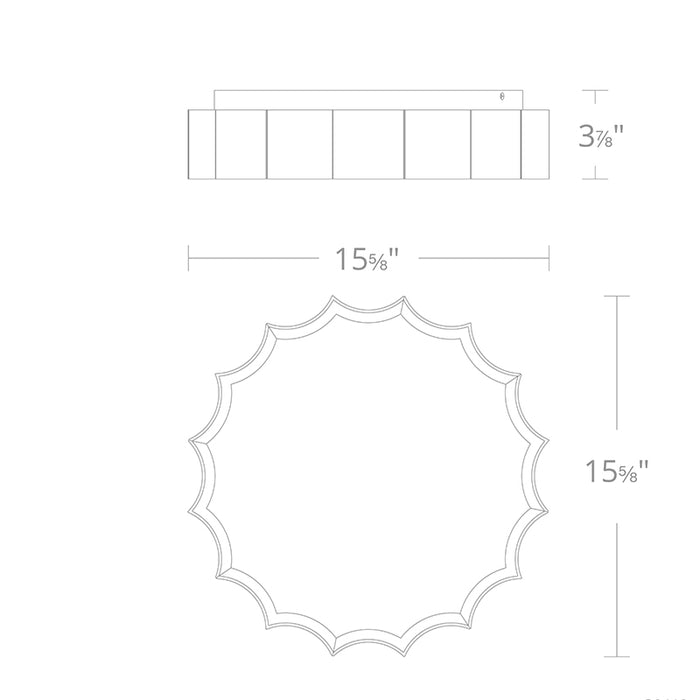 Schonbek S8416 Tarte 17" LED Flush Mount