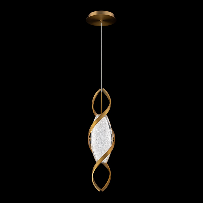 Schonbek S8718 Bijoux 1-lt 6" LED Pendant, CCT Selectable - Aged Brass
