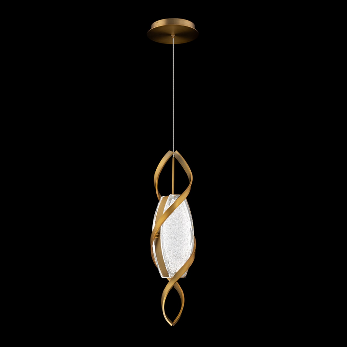 Schonbek S8718 Bijoux 1-lt 6" LED Pendant, CCT Selectable - Aged Brass