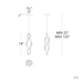 Schonbek S8718 Bijoux 1-lt 6" LED Pendant, CCT Selectable