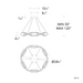 Schonbek S8734 Bijoux 6-lt 34" LED Pendant, CCT Selectable