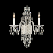 Schonbek S93502 Rainier 2-lt 22" Tall Wall Sconce - Polished Silver