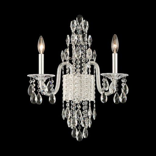 Schonbek S93502 Rainier 2-lt 22" Tall Wall Sconce - Polished Silver