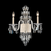 Schonbek S93502 Rainier 2-lt 22" Tall Wall Sconce - Polished Silver