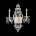 Schonbek S93502 Rainier 2-lt 22" Tall Wall Sconce - Polished Silver