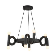 Alora Mood CH420823 Sadie 8-lt 23" Chandelier - Matte Black