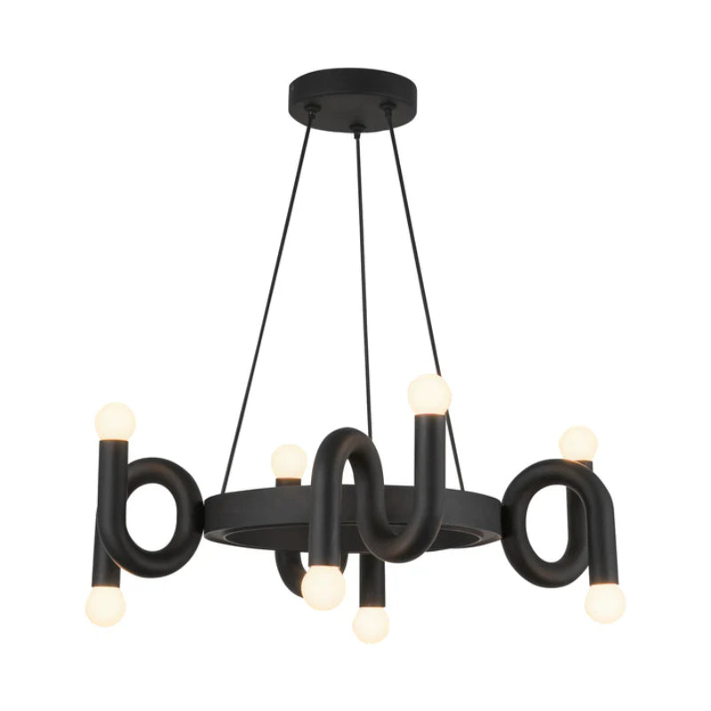 Alora Mood CH420823 Sadie 8-lt 23" Chandelier - Matte Black