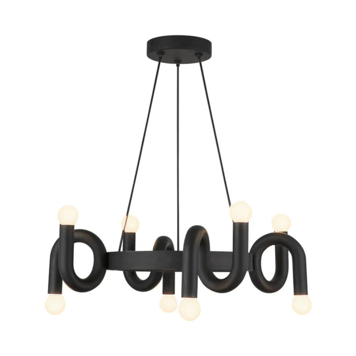 Alora Mood CH420823 Sadie 8-lt 23" Chandelier - Matte Black