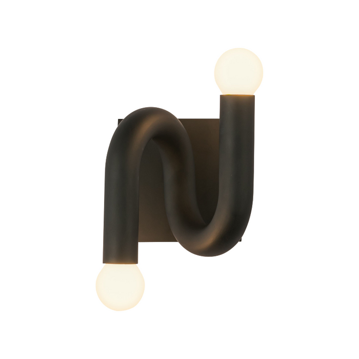Alora Mood WV420206 Sadie 2-lt 6" Tall Wall Sconce - Matte Black